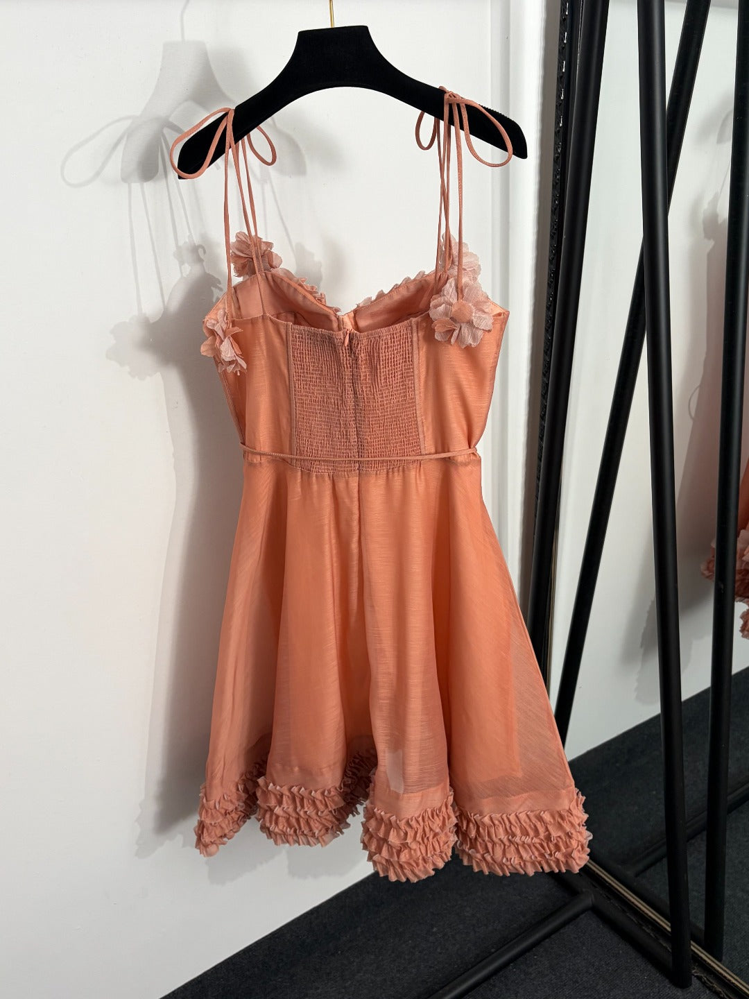 ZIMMERMANN 26S RUFFLED CORSET MINI DRESS 272