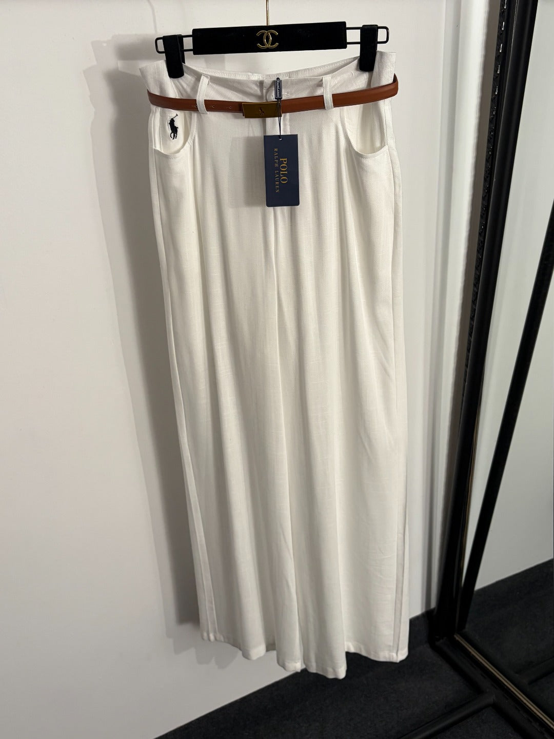 RALPH LAUREN 26S HIGH WAIST WIDE LEG PANTS 437