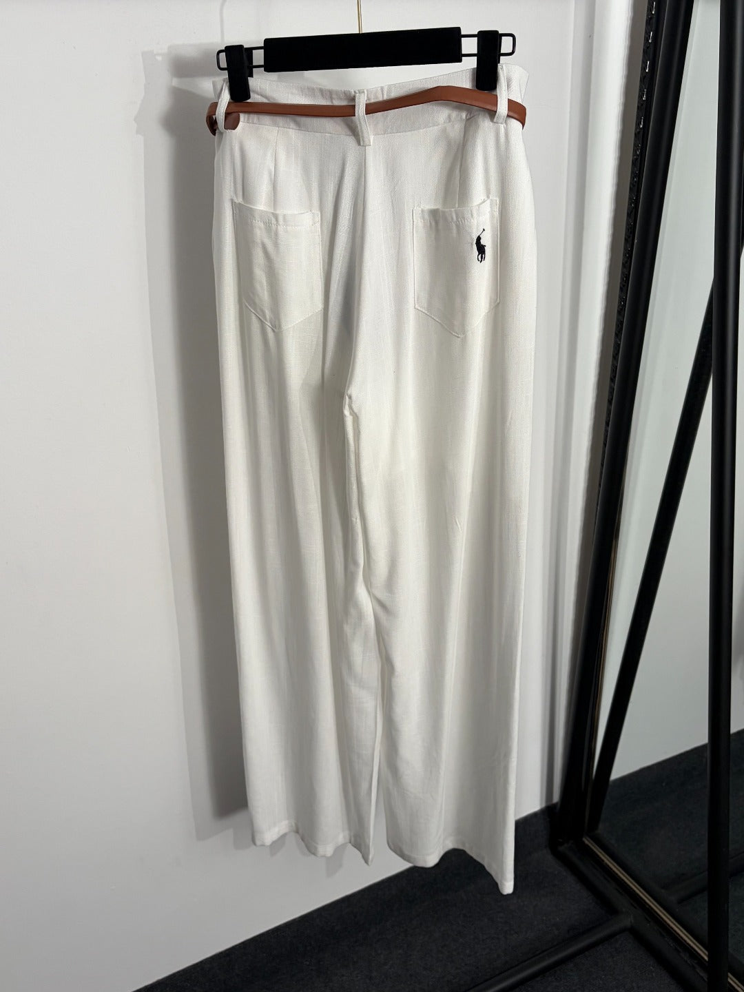 RALPH LAUREN 26S HIGH WAIST WIDE LEG PANTS 437