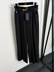 RALPH LAUREN 26S HIGH WAIST WIDE LEG PANTS 436