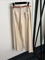 RALPH LAUREN 26S HIGH WAIST WIDE LEG PANTS 438