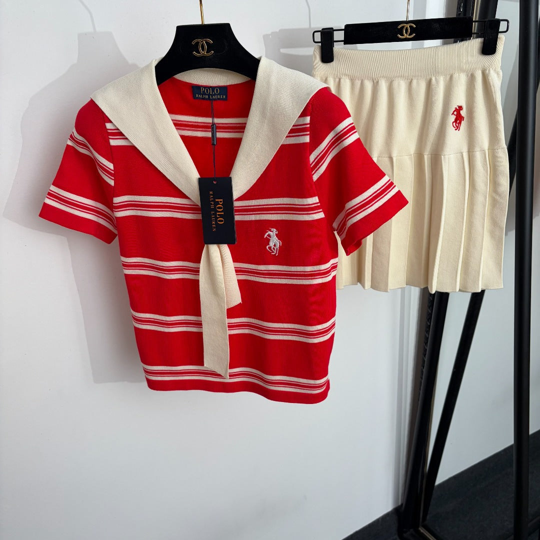 RALPH LAUREN 26S KNITTED TWO-PIECE SET 418