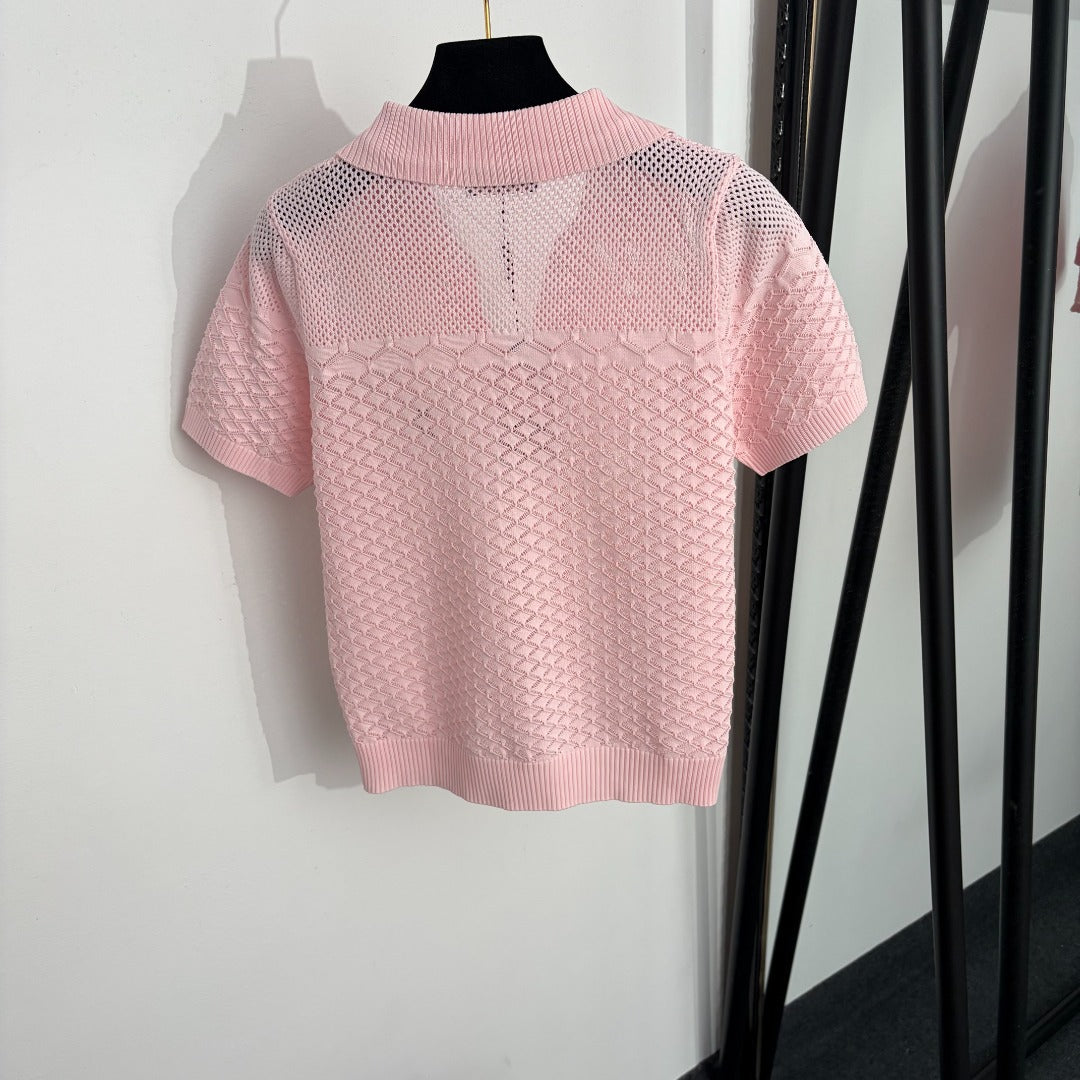 RALPH LAUREN 26S SHORT SLEEVE POLO KNIT TOP 403
