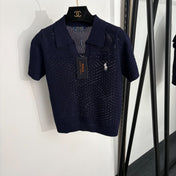 RALPH LAUREN 26S SHORT SLEEVE POLO KNIT TOP 404