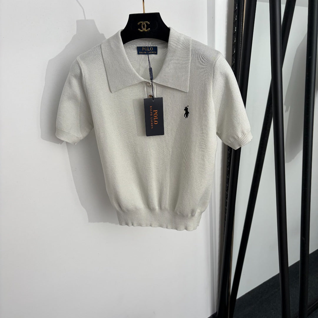 RALPH LAUREN 26S SHORT SLEEVE POLO KNIT TOP 400