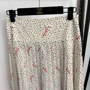 VALENTINO 26S HIGH-WAISTED PLEATED MIDI SKIRT 422
