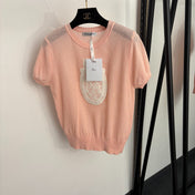 DIOR 26S SHORT-SLEEVE KNIT TOP 1394
