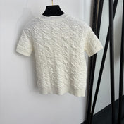 DIOR 26S SHORT-SLEEVE KNIT SWEATER 1372