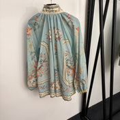 ZIMMERMANN 26S FLORAL BLOUSE & SHORTS SET 252