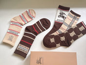 BURBERRY 26S CREW SOCKS 897551 (1 BOX)