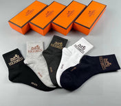 HERMES 26S CREW SOCKS 111942 (1 BOX)