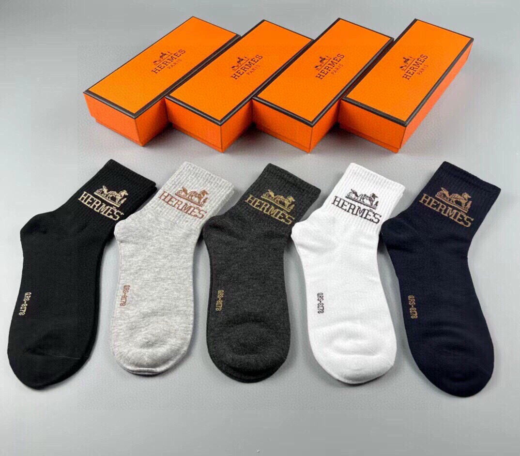HERMES 26S ANKLE SOCKS 135118 (1 BOX)