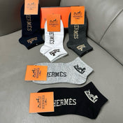 HERMES 26S ANKLE SOCKS 407210 (1 BOX)