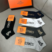 HERMES 26S ANKLE SOCKS 407210 (1 BOX)