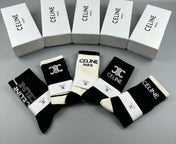 CELINE 26S CREW SOCKS 410333 (1 BOX)
