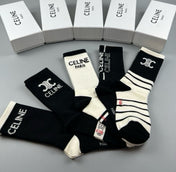 CELINE 26S CREW SOCKS 410333 (1 BOX)