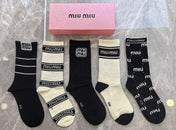 MIUMIU 26S CREW SOCKS 413939 (1 BOX)