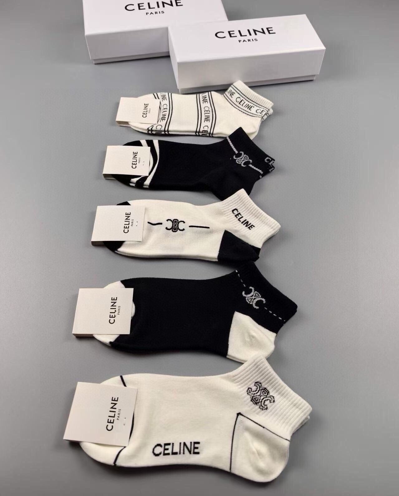 CELINE 26S ANKLE SOCKS 415735 (1 BOX)