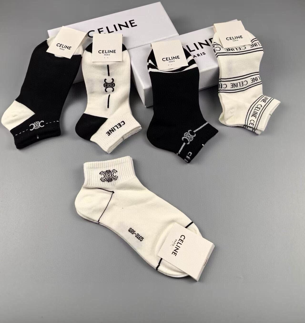 CELINE 26S ANKLE SOCKS 415735 (1 BOX)