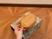 LOE MINI 18 FLAMENCO PURSE IN WARM DESERT NAPPA LAMBSKIN