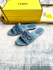 FF 5 Denim Canvas Slide