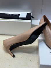 CELINE 26S HIGH HEELS 65 MM IN NUDE BEIGE CALFSKIN