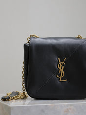 YSL 25S JAMIE CUBE 16 IN BLACK CALFSKIN