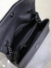 WEST HOLLYWOOD SMALL BAG 24 IN BLACK CALFSKIN BLACK HARDWARE