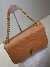 JAMIE 4.3 LARGE BAG 43 IN BRONZE BROWN SMOOTH LAMBSKIN GOLD HARDWARE