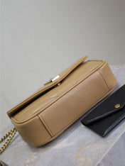 LOULOU MINI 20 IN MILK TEA SHEEPSKIN GOLD HARDWARE