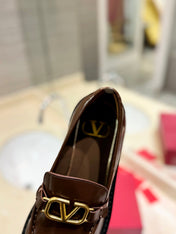 Vlogo Signature Brown Calfskin Loafer