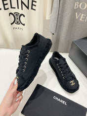 CC SNEAKER BLACK DENIM FABRIC