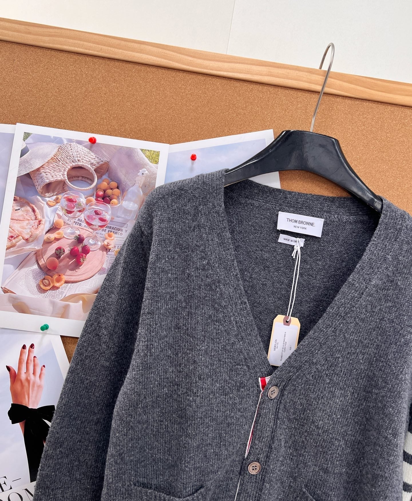 THOM 26S V-NECK KNIT CARDIGAN 292