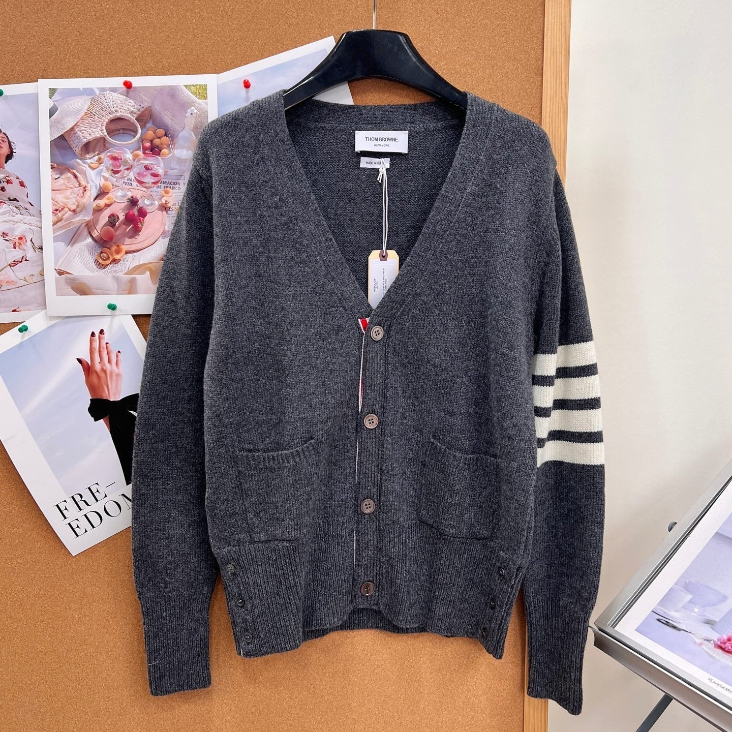 THOM 26S V-NECK KNIT CARDIGAN 292