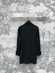 Loewe 25 Wrinkled Lace-up Shirt Black Cotton