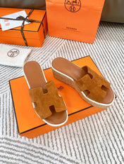 EZE 65 SANDAL BRIGHT BROWN SUEDE