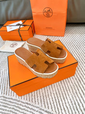 EZE 65 SANDAL BRIGHT BROWN SUEDE