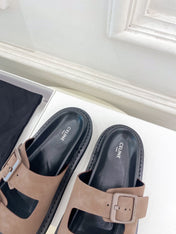 DAD SANDAL MULE IN MEIDUM BROWN SUEDE