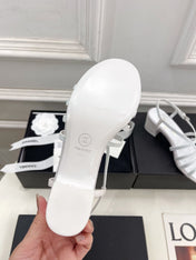 WHITE ROMAN 5 CM SANDALS