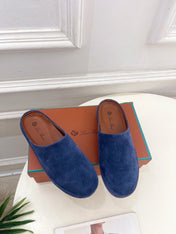 LP 25S MULES IN NAVY BLUE SUEDE