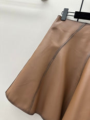 RALPH LAUREN 26S LEATHER SKIRT 399
