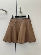 RALPH LAUREN 26S LEATHER SKIRT 399
