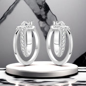 Silver Simple Earrings Women