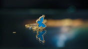 BUTTERFLY TURQUOISE GOLD BRACELET