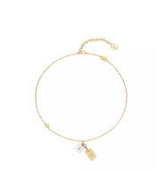 LV GOLD AND SILVER DOUBLE BRAND GOLD BRACELET